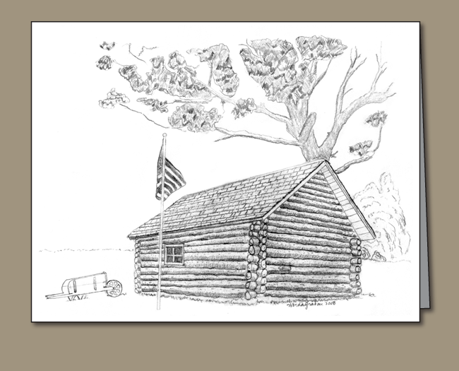 332-log-cabin-with-flag