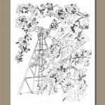 “Windmill and Blossoms”